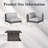 Layinsun 6-Piece Outdoor Modular Wicker Sectional Sofa With Fire Pit Table, Patio Furniture Conversation Set With Deep Seating And Thick Cushions-120198972