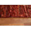 Tapis rouge / rose en laine noué à la main de conception unique 6 pi 5 po x 9 pi 7 po New Age