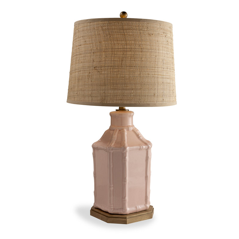 Amelia Table Lamp, Pink/Brown