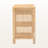 Faelyn 1-drawer Nightstand With Rattan and Mahogany Wood, Natural 29.63'' H X 18.04'' W X 18.04'' D