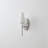 1- Light Frosted White Glass Wall Sconce-443508849