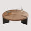 Light luxury walnut-coloured coffee table