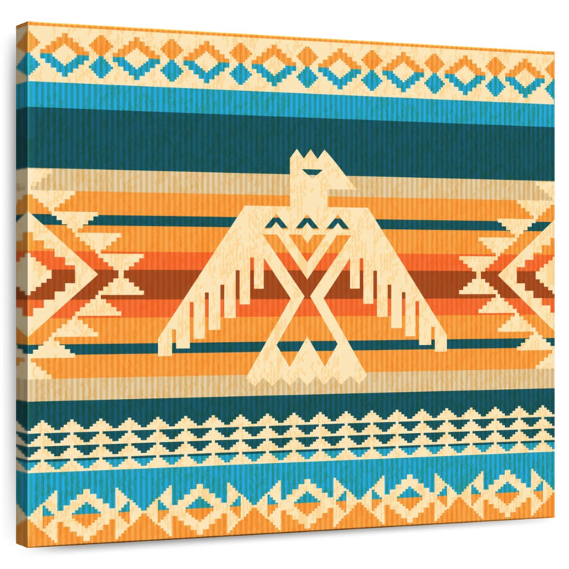 Lelar Navajo Eagle Pattern, 24" H x 24" W