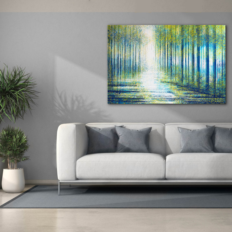 Epic Graffiti 'Forest Path At Twilight' by Marc Todd, Canvas Wall Art, 60"x40"