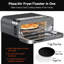 Friteuse à air numérique Kitchen Elite de 18 L, four à pizza à convection, argent