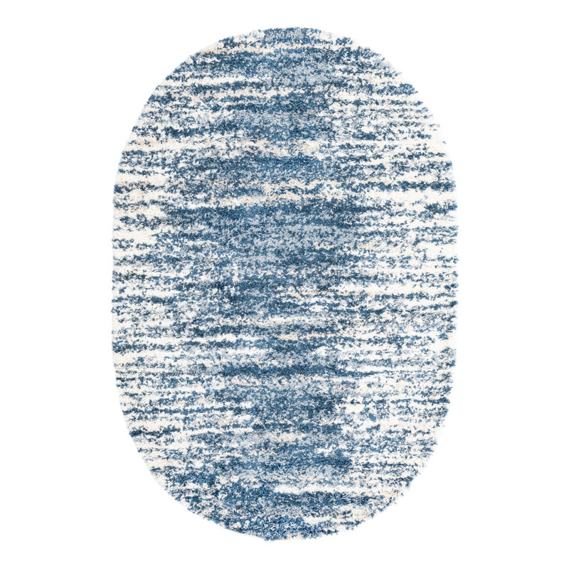 Knupp Abstract Indoor Rug, Oval 5'3" x 8'