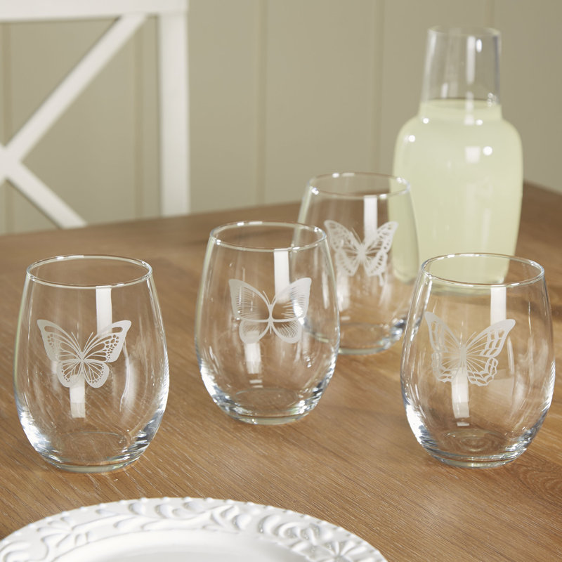 Ensemble de verres à vin sans pied 21 oz 4 pièces Carley