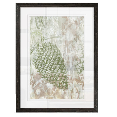 " Pinecone Fresco I " by Paul Cezanne Acrylic Painting