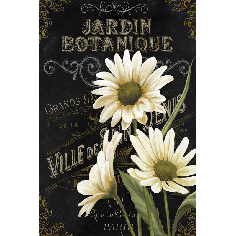" Botanical Collection I " by Abby White Painting Print, 12" H x 8" W, Black Frame