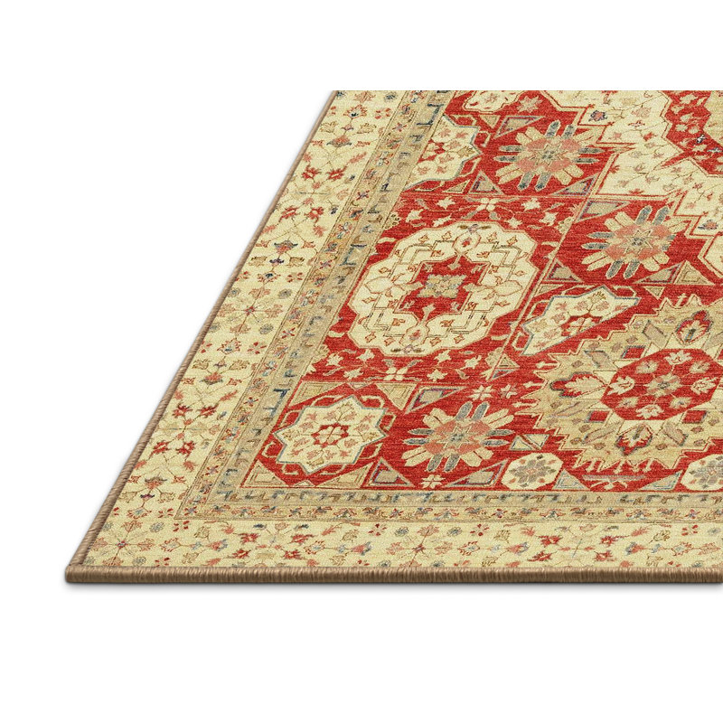 Tapis décoratif multicolore à motif abstrait, Rectangle 8 pi x 12 pi