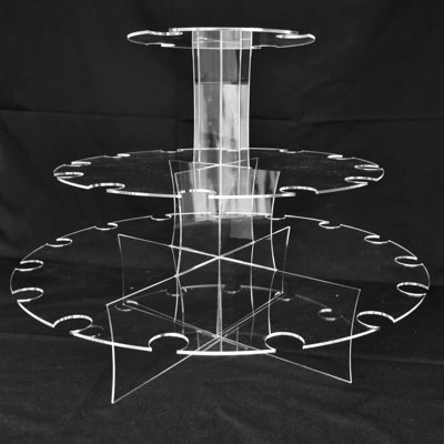1 - Bottle Wine Rack in Clear