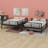 Metal Bunk Bed with Trundle-214622881