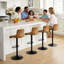 Tabouret de bar rotatif à hauteur réglable avec structure en métal-186712874-186712872