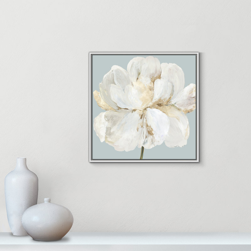«Garden Queen II - Floater Frame», reproduction d'art sur toile, H 25,5 po x l 25,5 po x P 2 po, Toile blanche