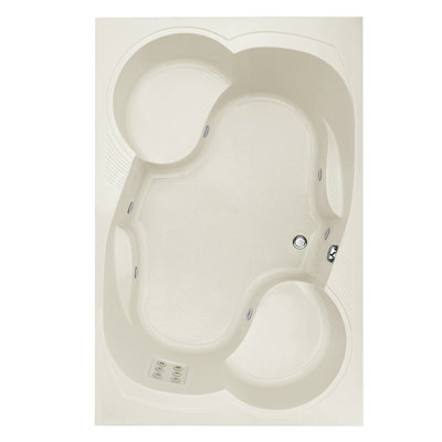Makyla 75'' L Whirlpool Bathtub
