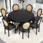 Chaise d'appoint rembourrée H 18,9 po Amando (PE rotin)-1834810758-1834810757-1834810755