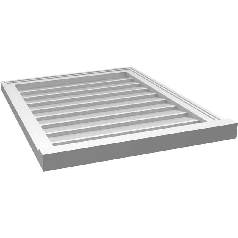 Cadre de seuil Brickmould, brun clair apprêté, H 30 po x l 24 po x P 2 po