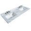 Ensemble de meuble-lavabo double 60 "avec miroir Deborah-80209532-23113260