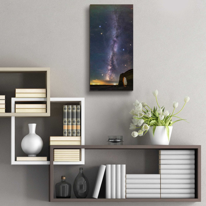 «Milky Way Magic» par Darren White, art mural en verre acrylique, H 24 po x l 12 po x P 0,2 po