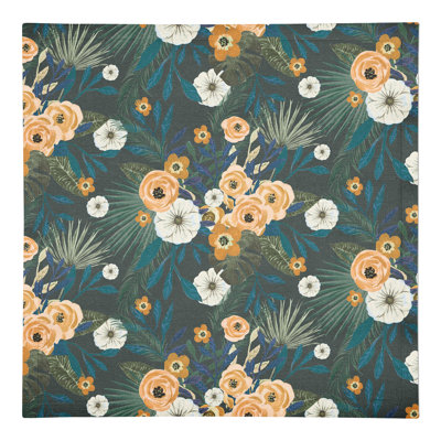 Gannaway Cotton Floral Square Napkin