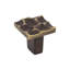 Cobblestone 1 1/8" Length Square Knob-105701533-19156703