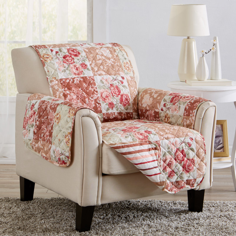 Housse de protection pour chaise Maribel, Bourgogne / Taupe