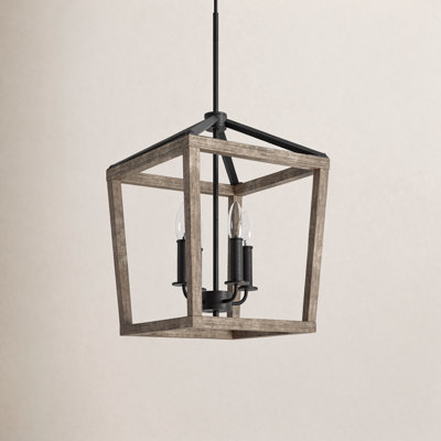 Icarus 4-Light Dimmable Lantern Geometric Chandelier