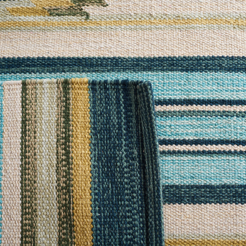 Congo Flatweave Cotton Southwestern Rug, Rectangle 4' x 6'