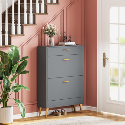 16 Pair Shoe Storage Cabinet