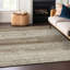 Tapis intérieur / extérieur en polyester tissé à la machine mâle brun brun-95999811