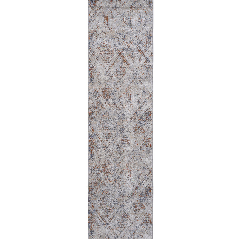 2X8 Beige Geometric Non-Shedding Area Rug Loom & - Stain For Eat-In Kitchen, Living Room, Bedroom, Dining Room Decoration By Home Decor, Entryway