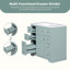 Meuble-lavabo simple 36 po avec plateau en bois manufacturé Rayshon