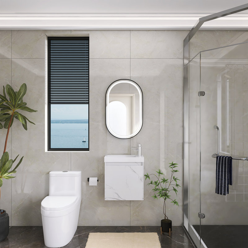 20'' Floating Bathroom Vanity With Resin Sink