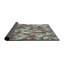 Tapis brun/vert tissé à la machine-1202937641