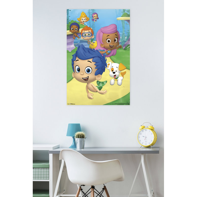 Guppies bubble-impression sur papier