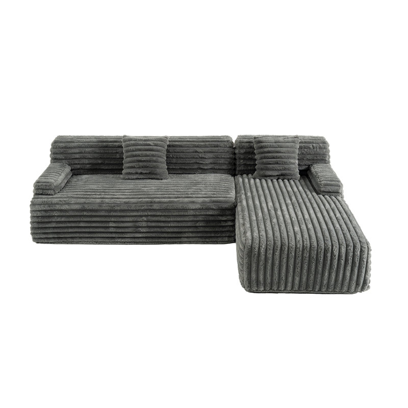 Canapé modulaire 110 po Cloud, Gris foncé