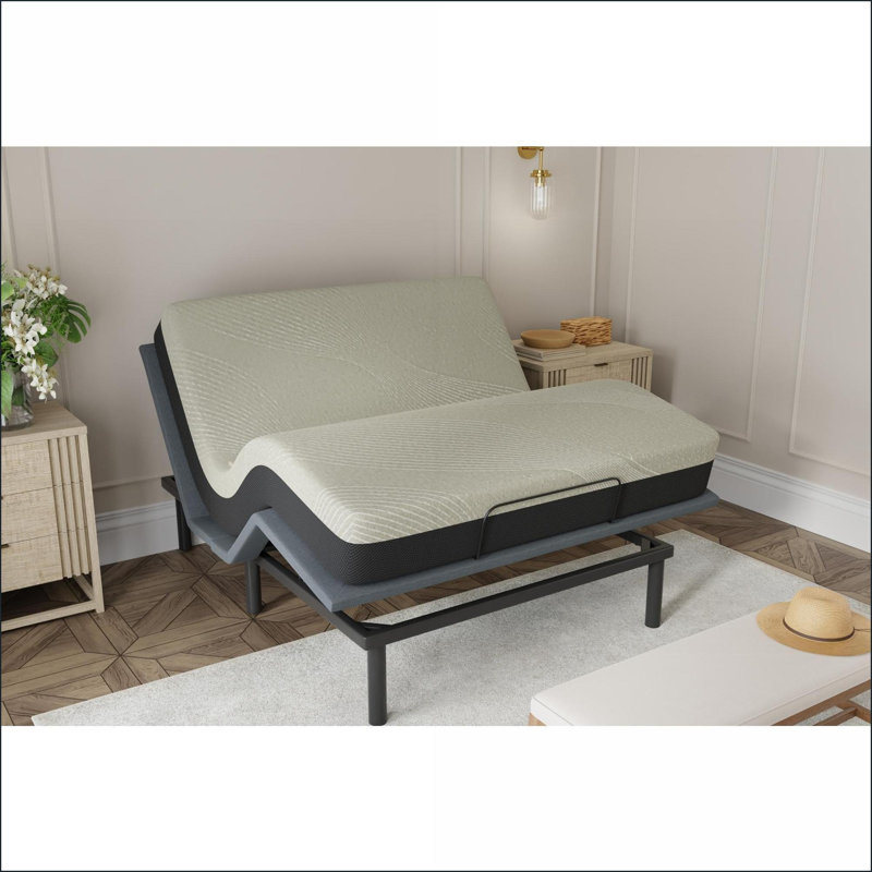 Mattresses, 12" Queen Soft Gel Infused Mattress with Cooling &amp; Low Motion Transfer | Foam | Black+ Gray, 12", Queen