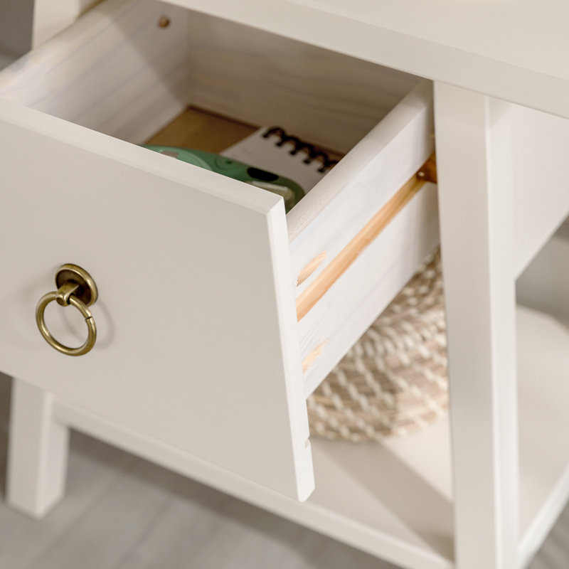 Krystynn 35cm W Bedside Table, White