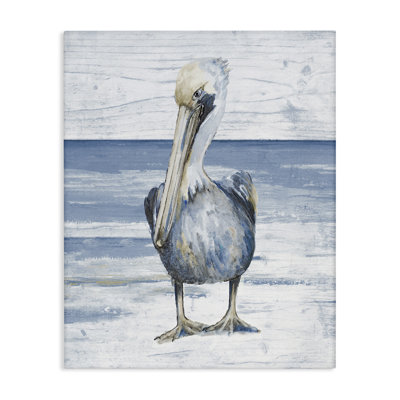 " Rustic Nautical Pelican " by Patricia Pinto