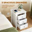 Stanislav 3 Drawer Bedside Table
