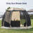 Alvantor Beige Fabric Screen for Shade Sail