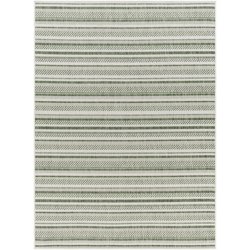 Granby Machine Woven Indoor/Outdoor Striped Area Rug, Rectangle 5' x 8'