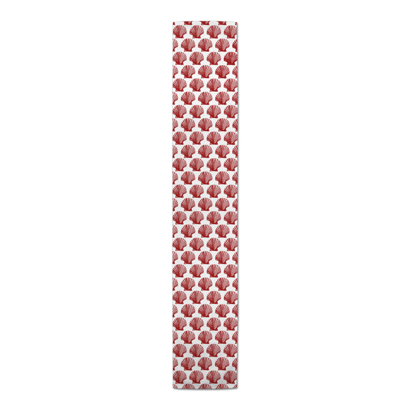 Anmarie Rectangle Polyester Table Runner, 72" x 16", Red