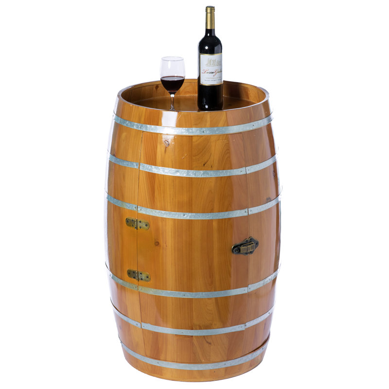 Alcide Solid Wood Wine Bottle Rack in Brown