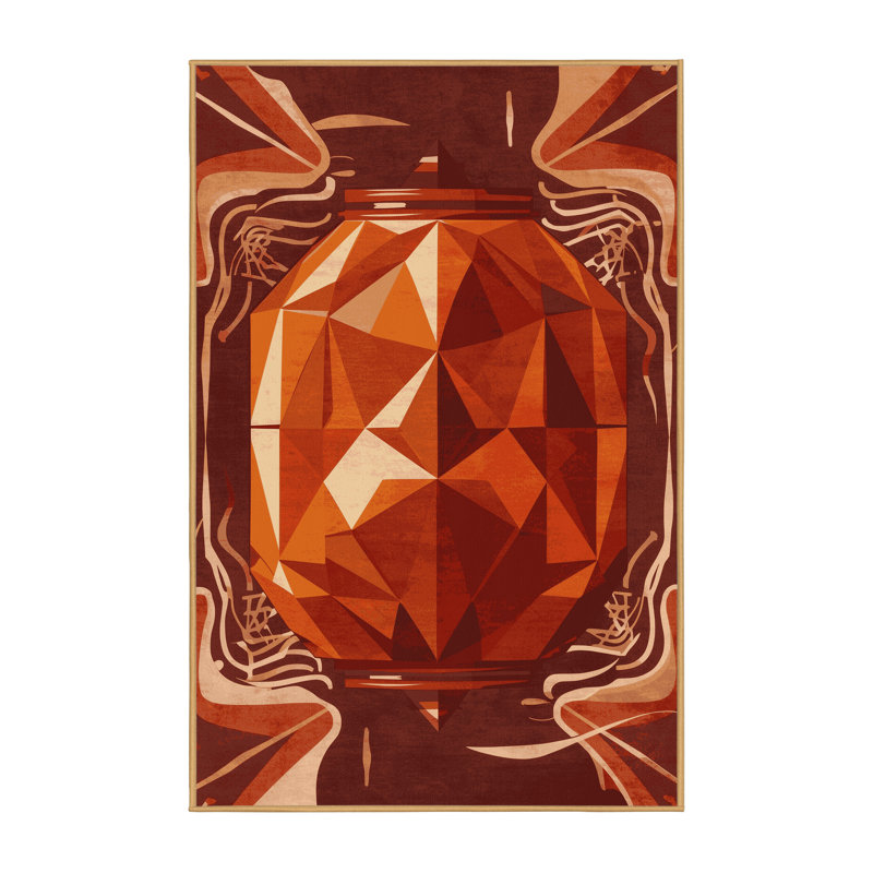 Machine Washable Kirkwood Kimchi Jar Global Inspired Geometric Rug in Brown – LightBrown Binding, 4x6