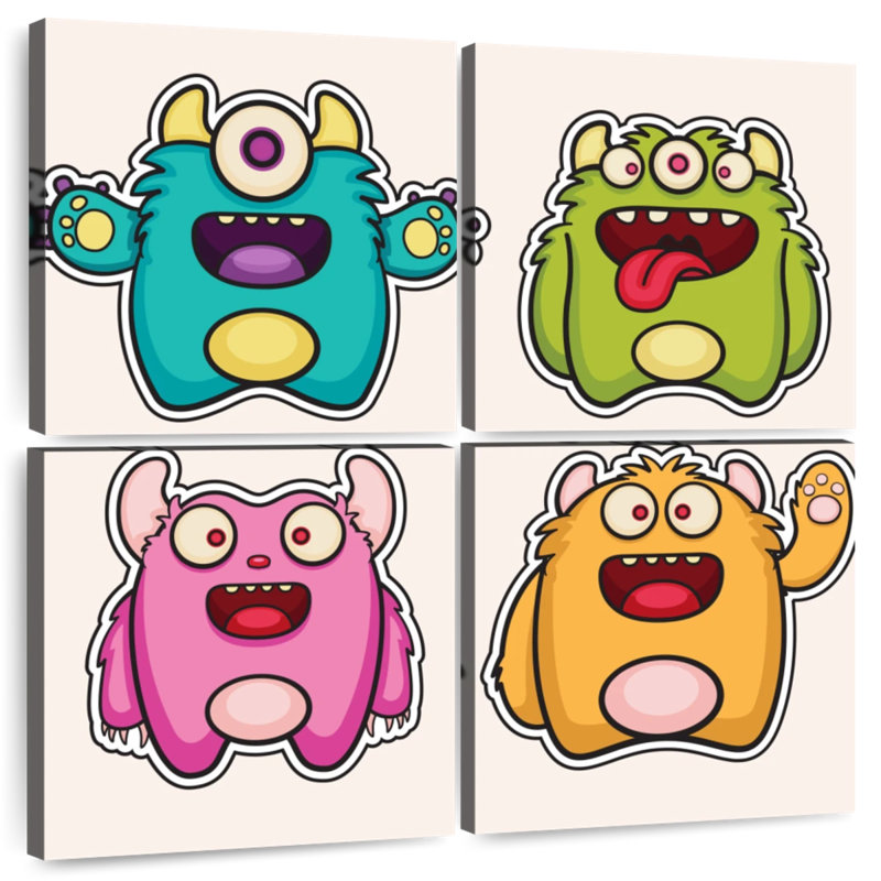 Ashelle Baby Monsters Hello, 38" H x 38" W