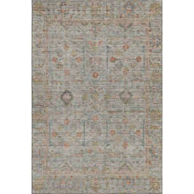 Premium Machine Washable Ducote AMF1136 Global Rug