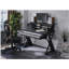 Bureau de musique noir avec plateau à clavier