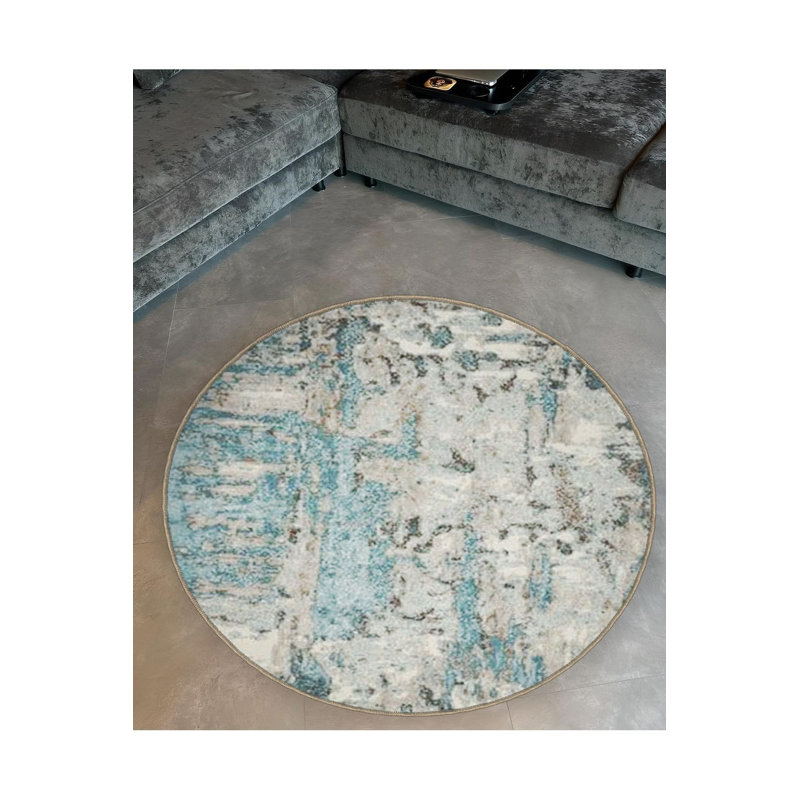 Tapis rond lavable à la machine, Rond 3 pi 3 po 