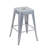 Backless Metal Bar Stools Set of 2: Tool-Free Assembly and Space-Saving Design-655884896